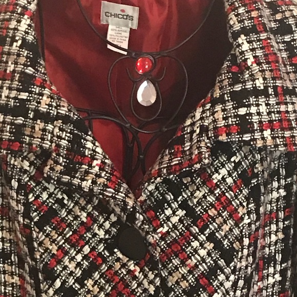 CHICO MULTICOLORED JACKET WITH BEAUTIFUL BUTTONS - Picture 4 of 5